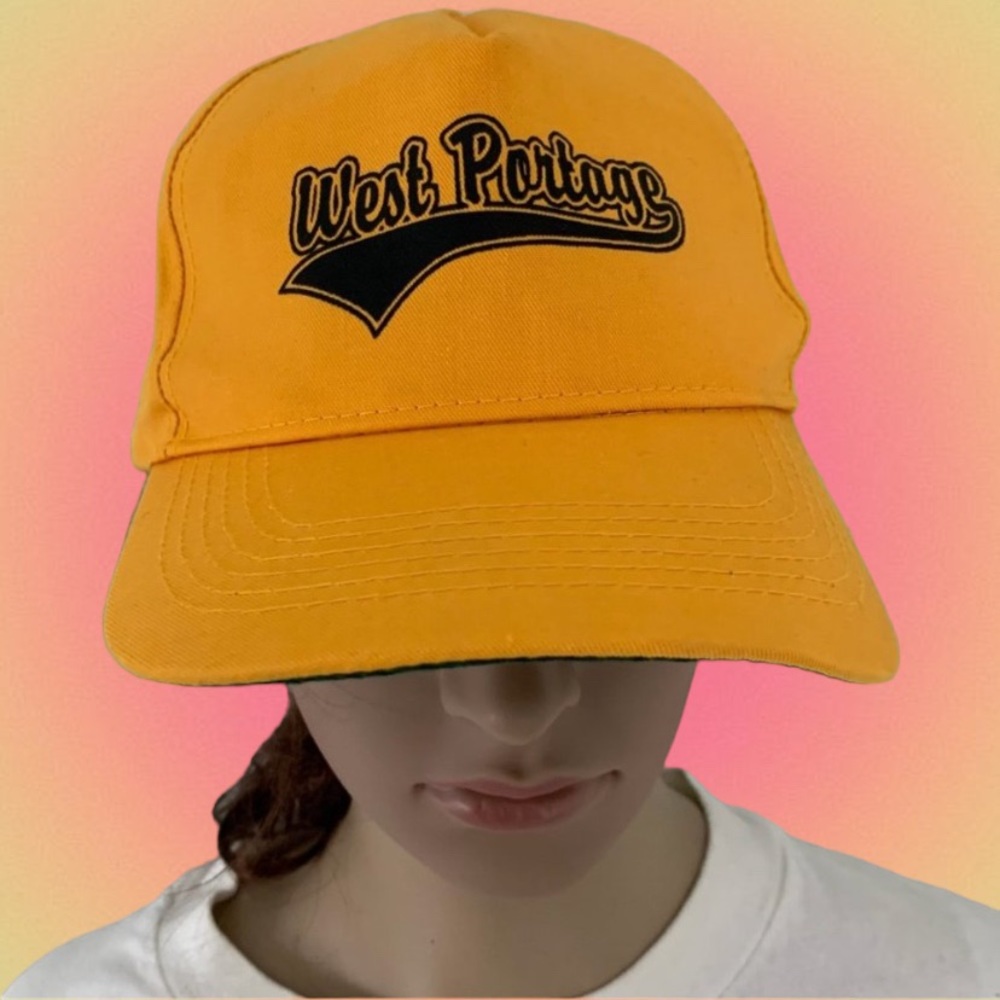 Vintage 90s West Potomac Logo Strapback Baseball Cap Dad Hat San Sun Spo…